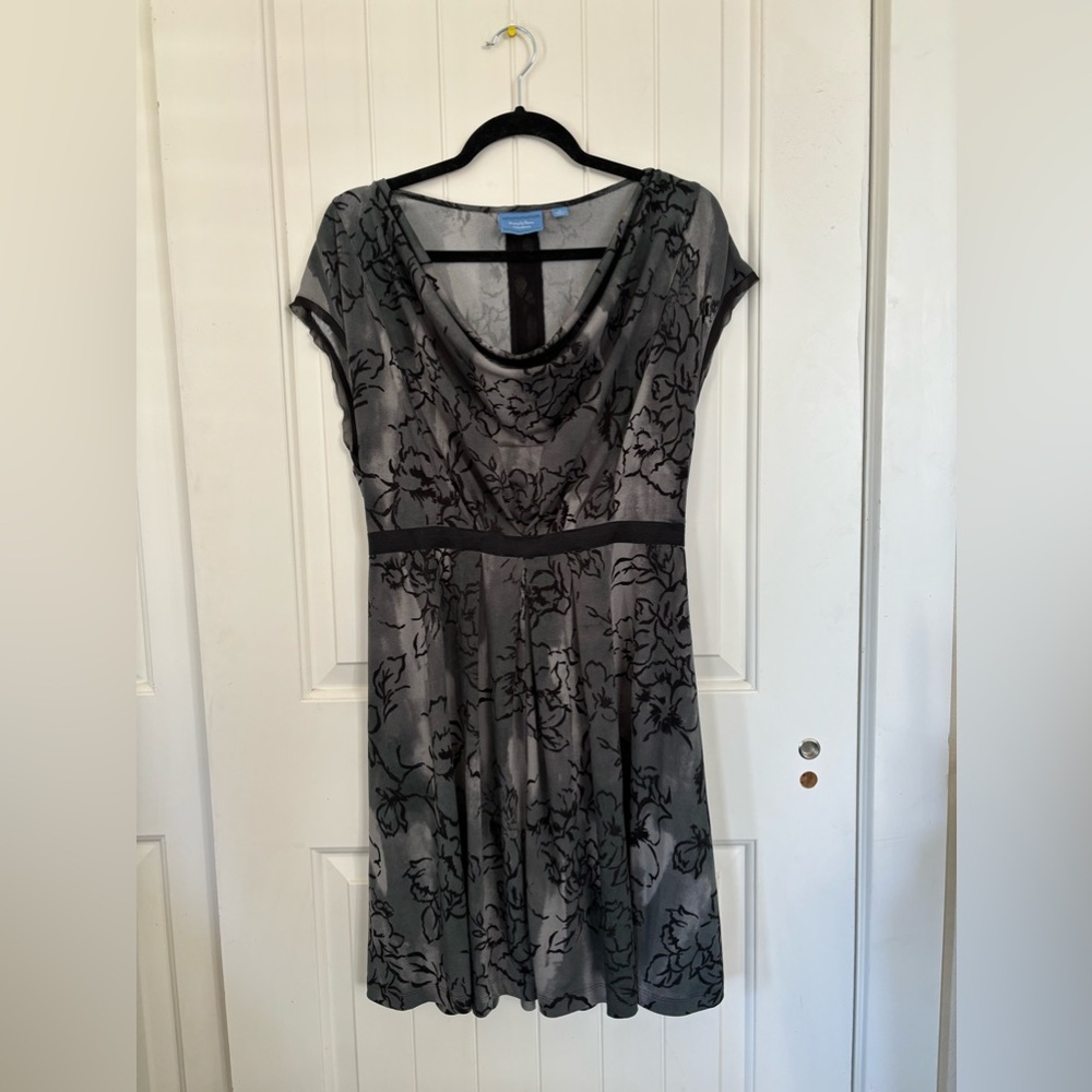 Simply Vera by Vera Wang MIDI Dress Size XL Black and Gray